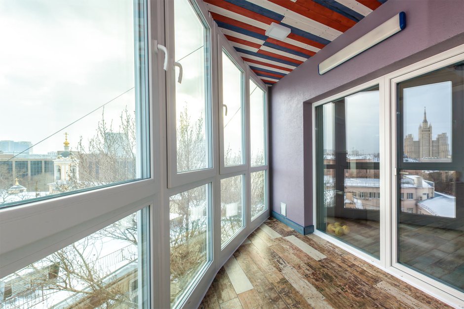 Лоджия со стеклопакетами