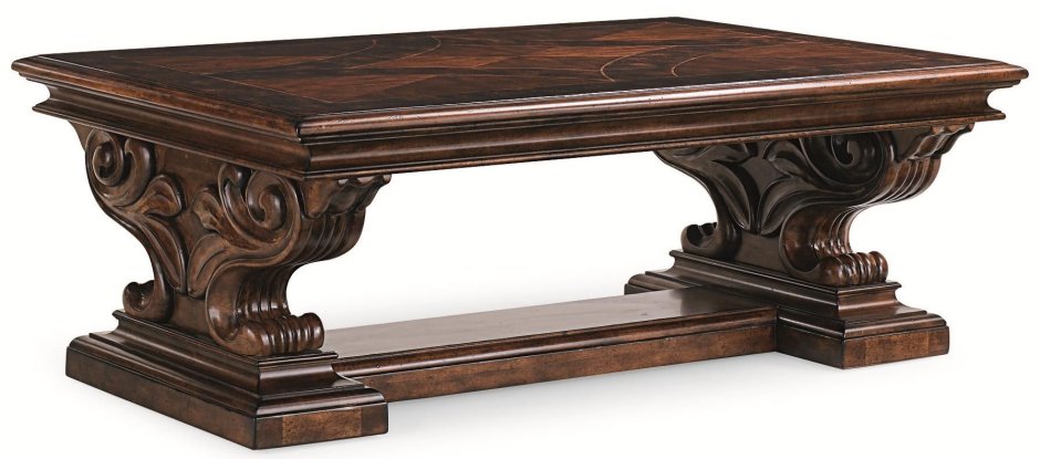 Резной журнальный столик из дерева