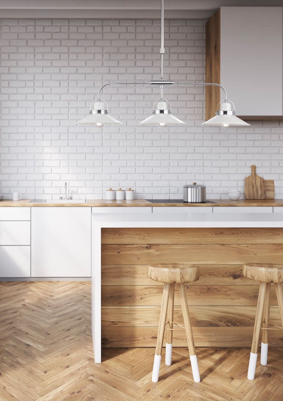 Фартук для кухни без навесных шкафов