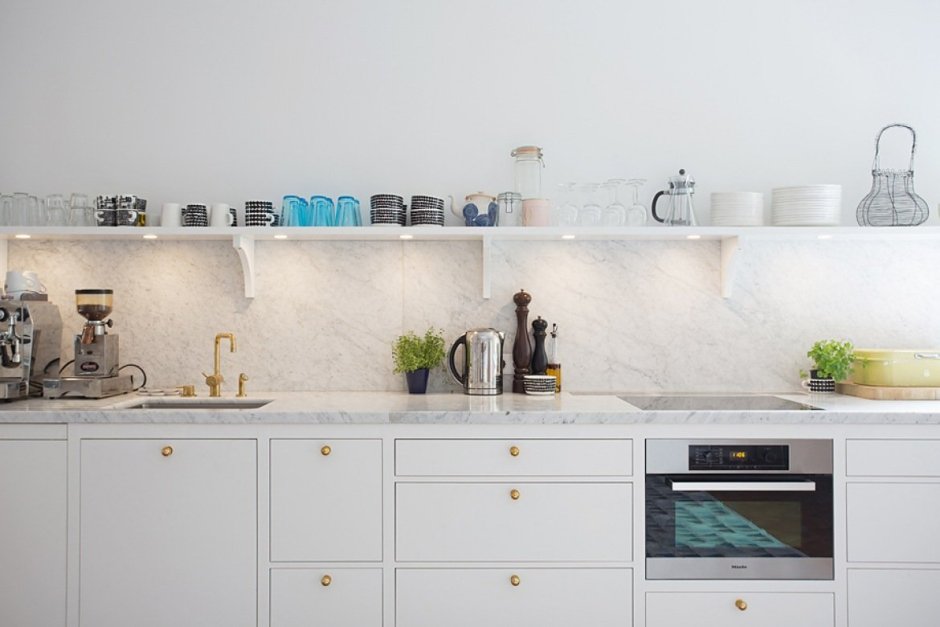 Стеновая панель без верхних шкафов