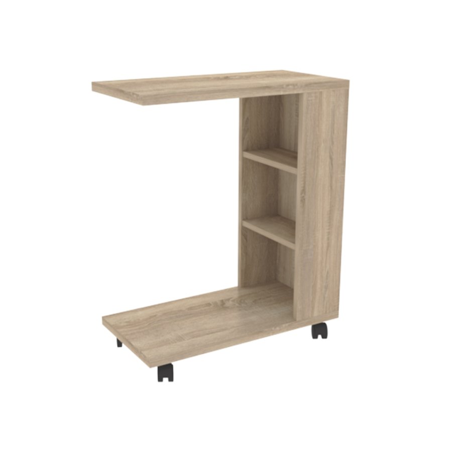 TINGBY ТИНГБИ стол приставной на колесиках, серый50x50 см