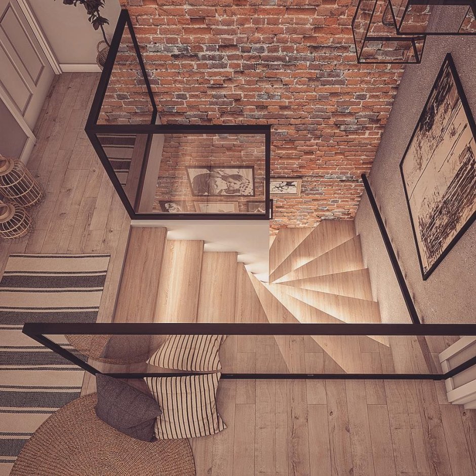 Открытые деревянные лестницы