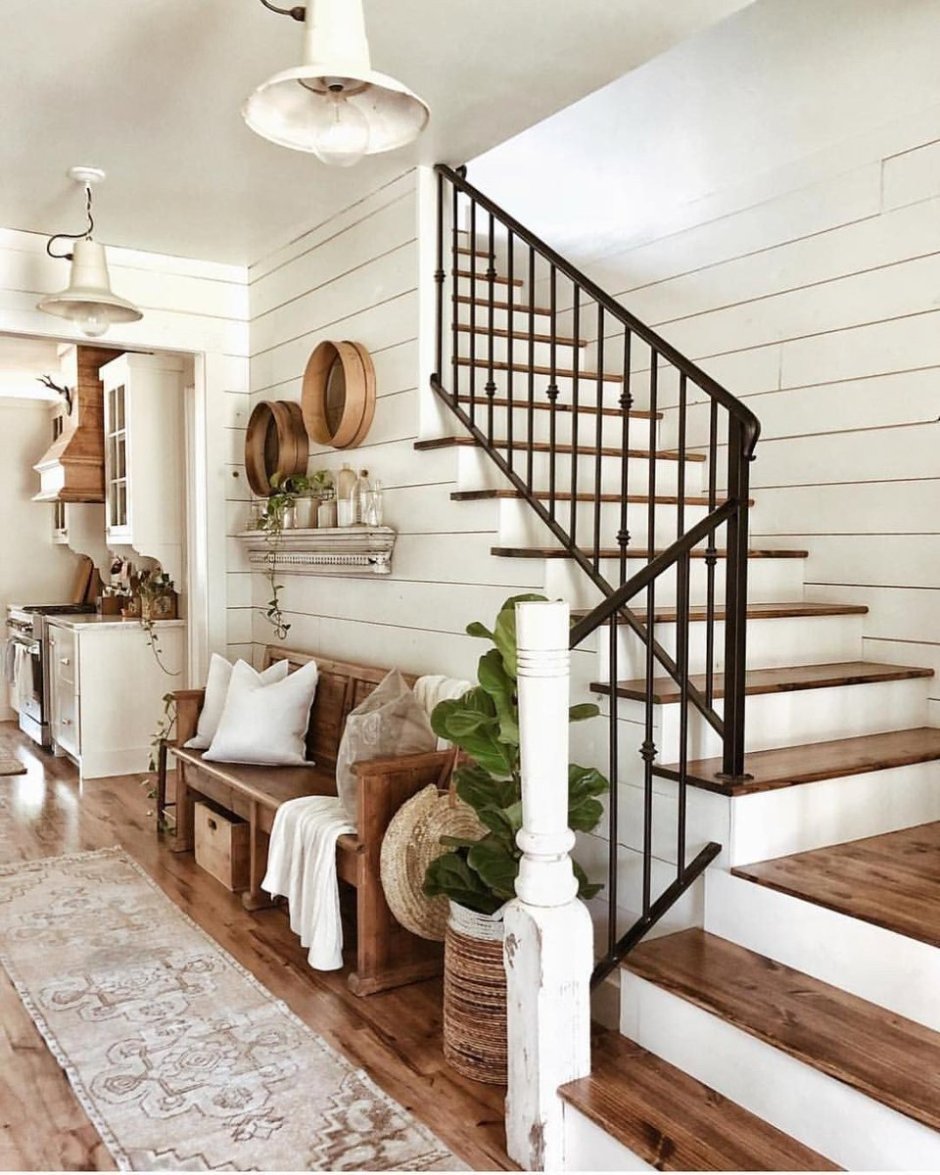 Современные деревянные перила