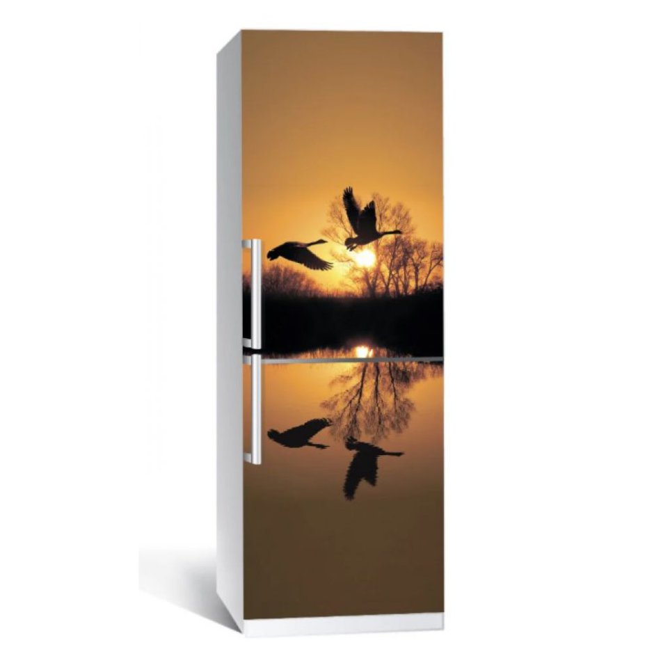 Стильные наклейки на холодильник