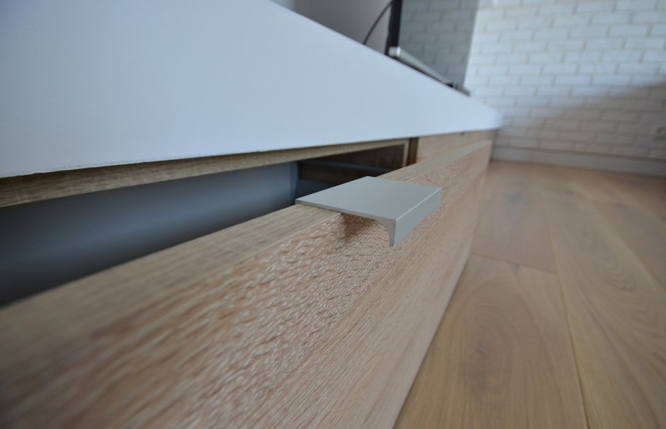 Плинтус для столешницы, алюминий полированный 11x25.8мм l=4м Firmax