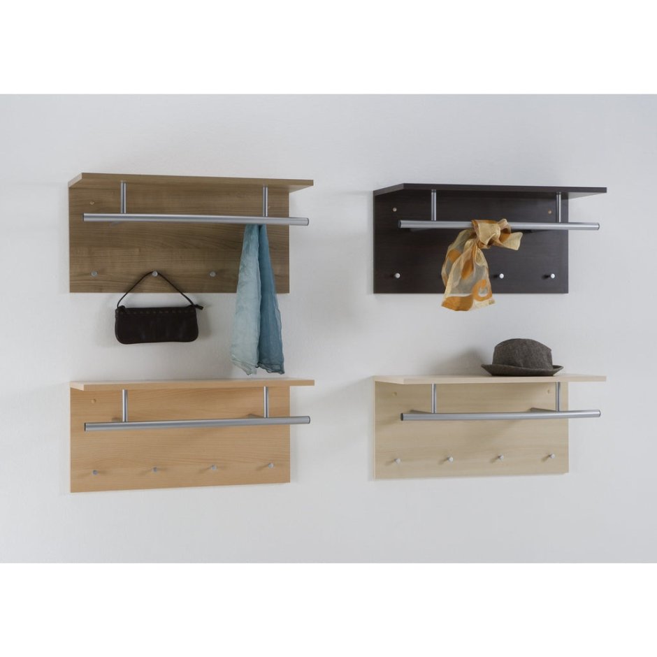 Полка со штангой в прихожую