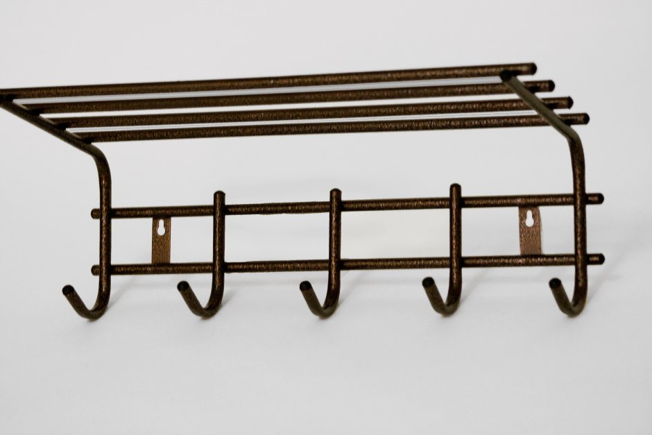 Вешалка для одежды 5 крючков (антик медь)