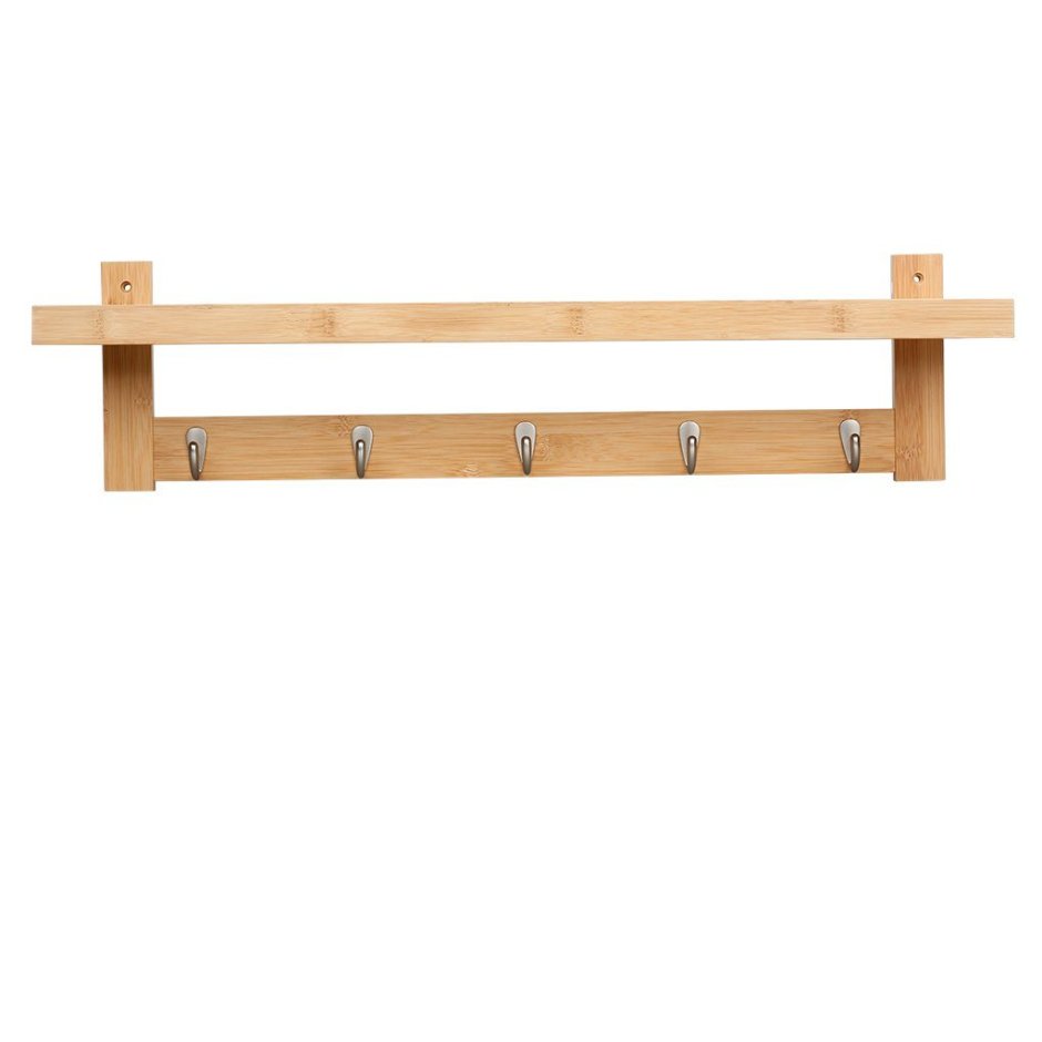 Полка для головных уборов с крючками