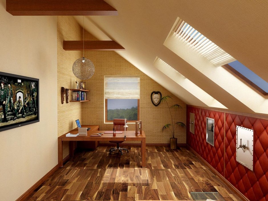 Планкен на мансарде