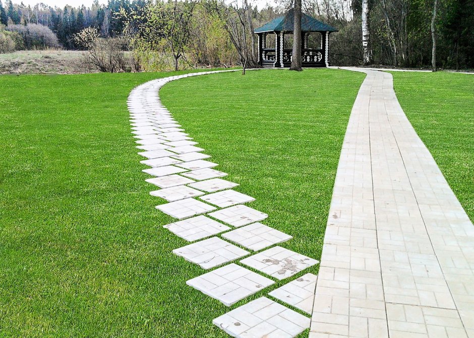 Садовая дорожка из плитки 30на30