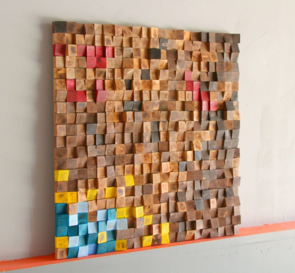 Панно из брусков