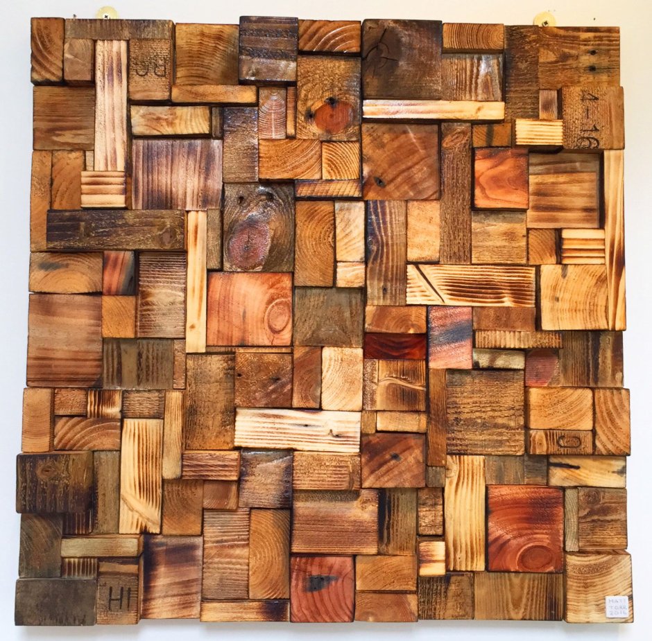 Мозаика из брусков дерева