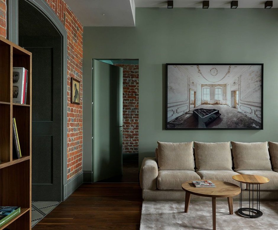 Цвет стен лофт