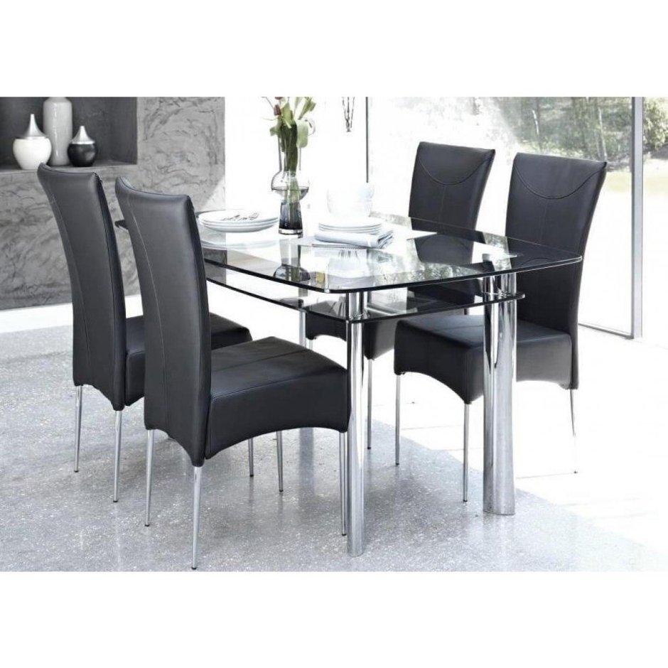 Стеклянный стол для кухни икеа