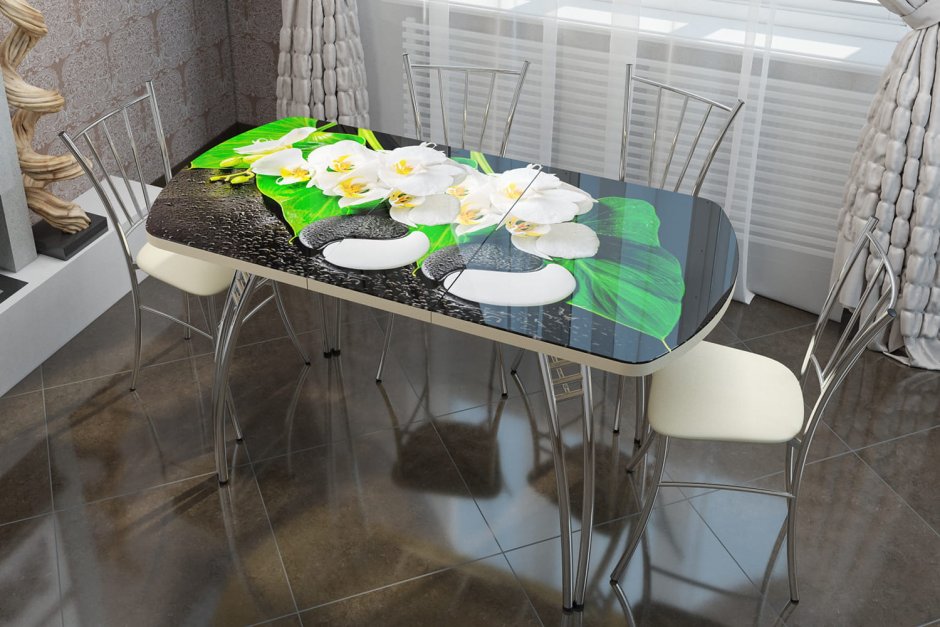 Стол стеклянный Стелла Марис