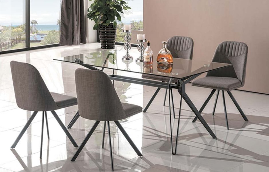 Стол со стеклом Вавилон 58