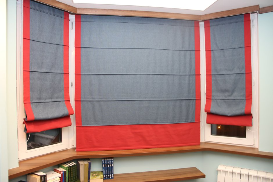 Римские шторы с кантом