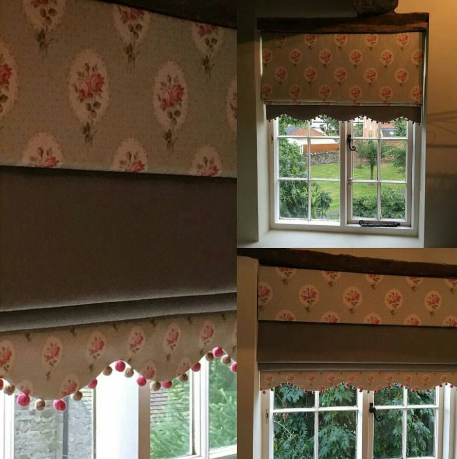 Римские шторы с фигурным низом