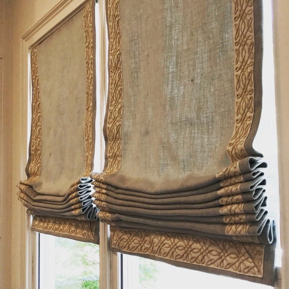 Римские шторы кант снизу