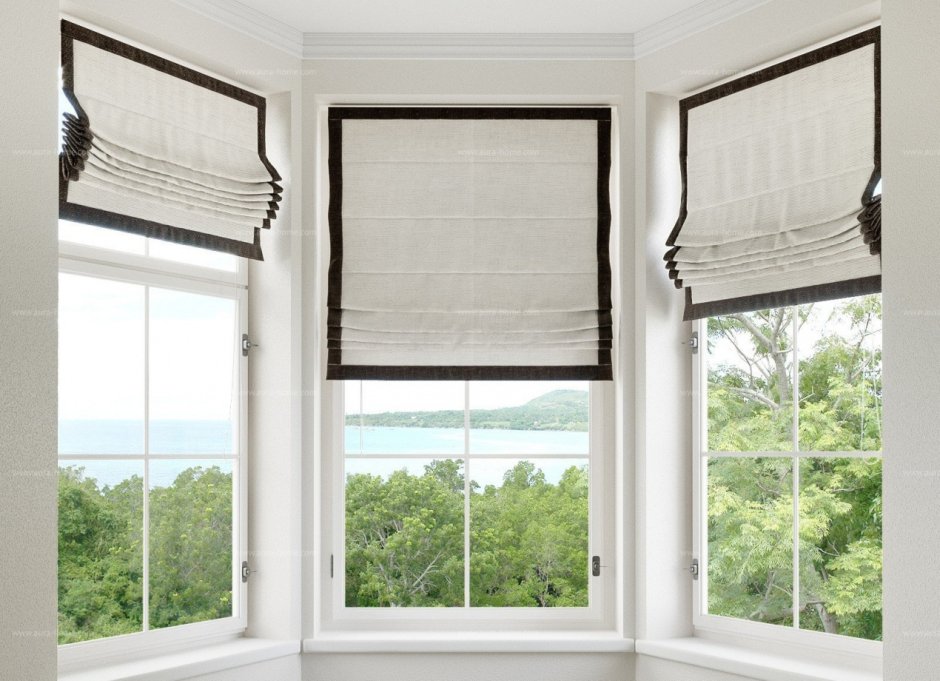 Римская штора белая