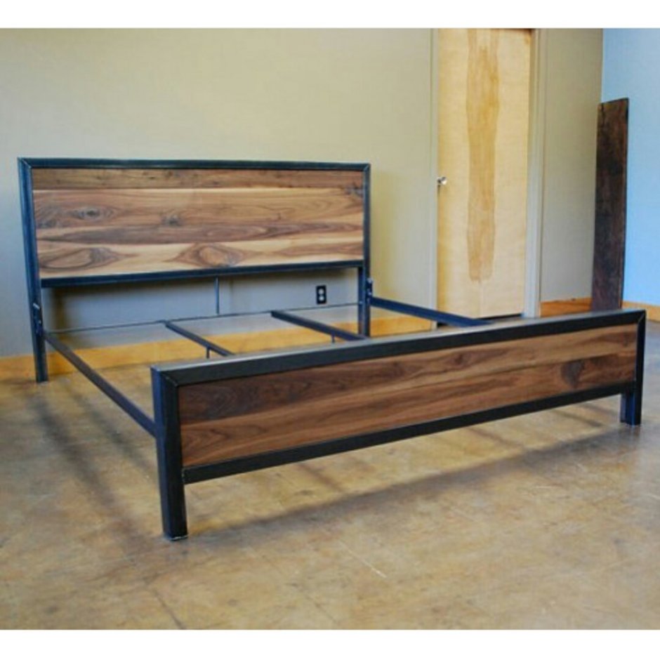 Металлическая кровать стиль лофт ЛК-1гексима