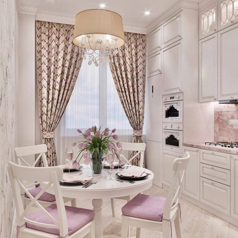 Модные шторы на кухню