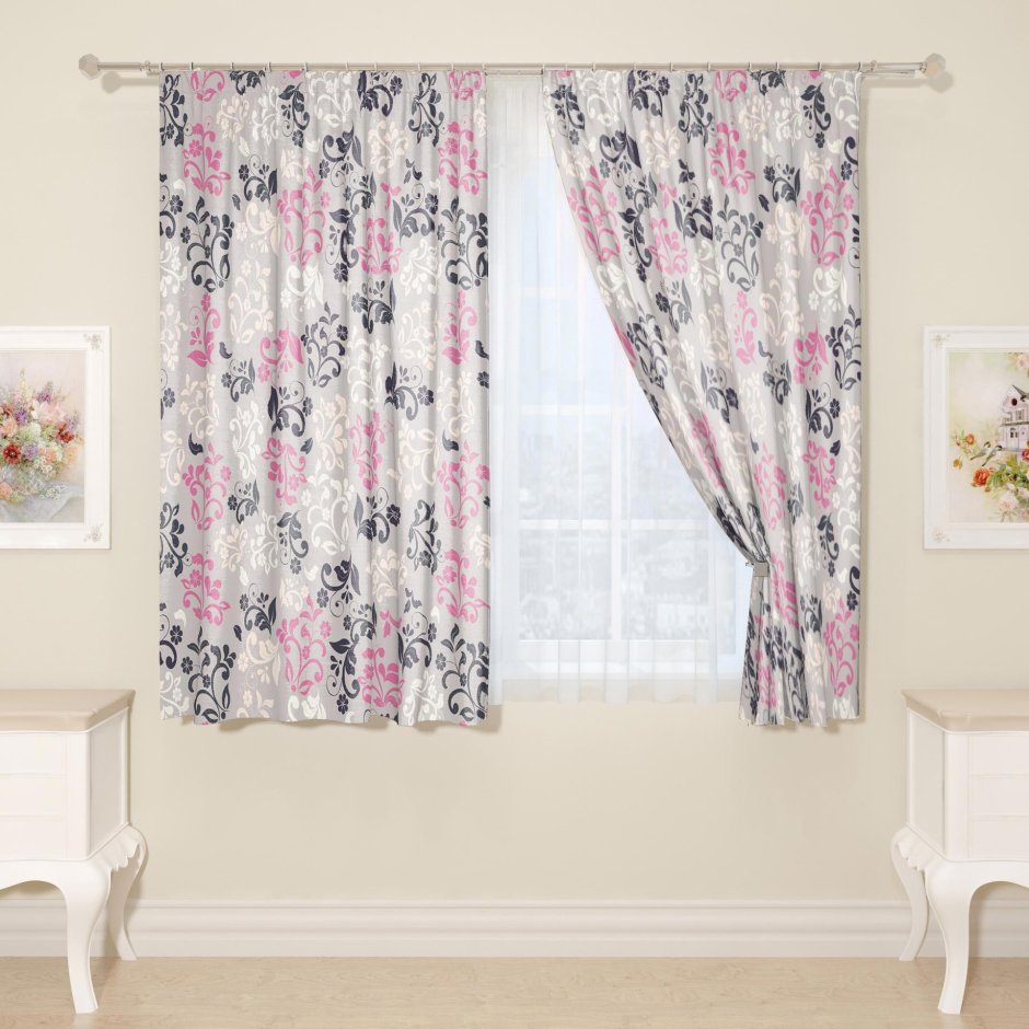 Фотошторы сирень Нинетта 160х145см