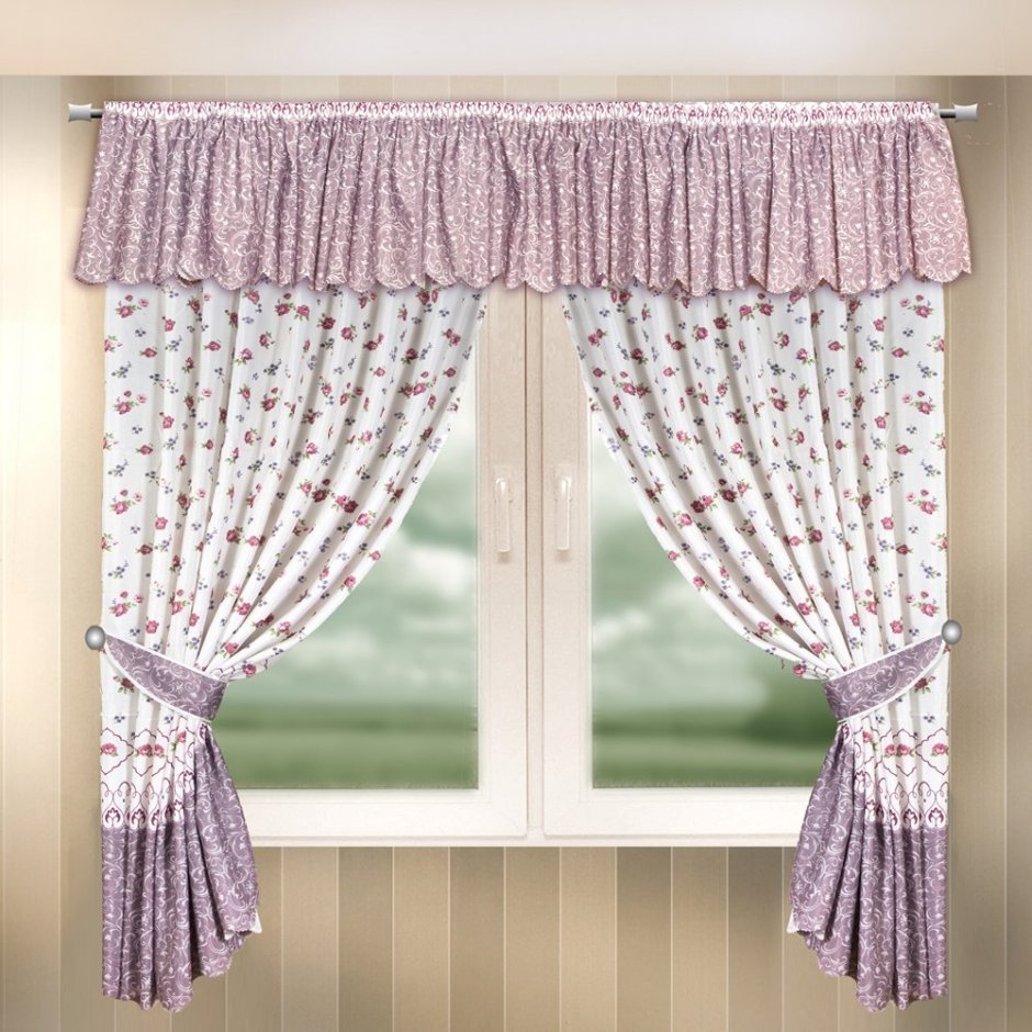 Шторы на кухню короткие