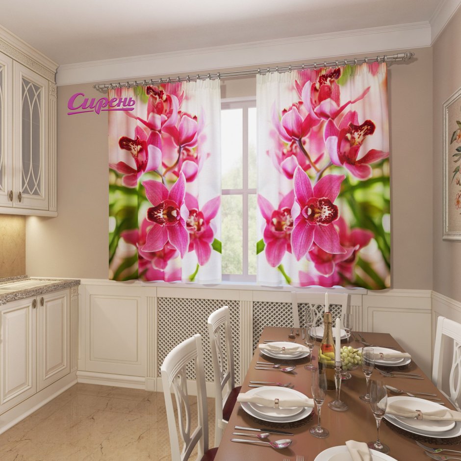 Фотошторы для кухни