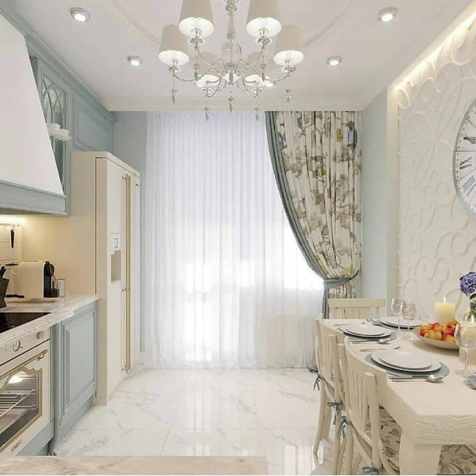 Кухня в светлых тонах