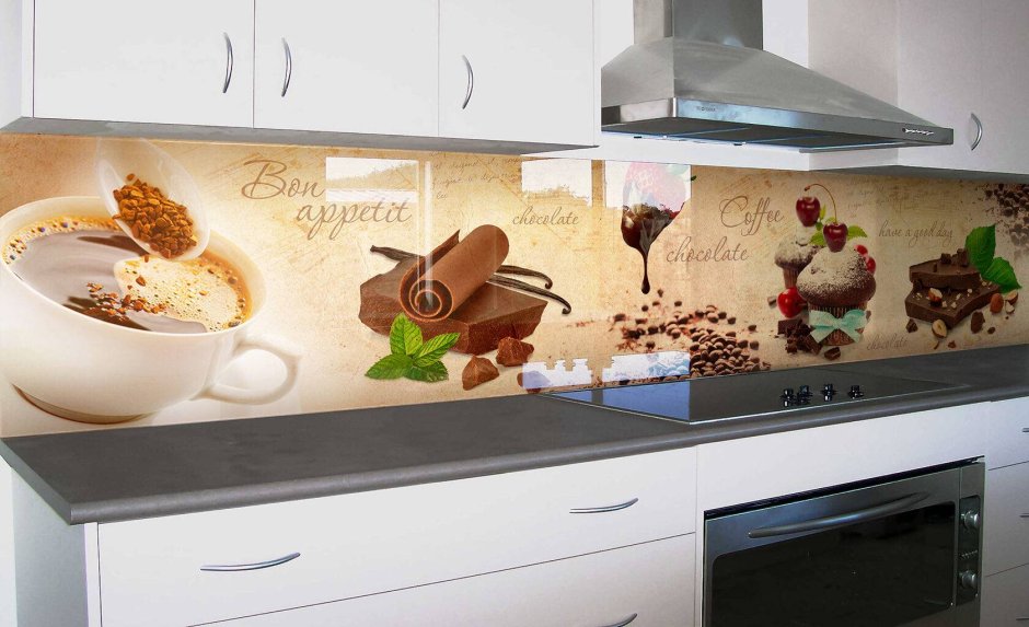 Клеящийся фартук на кухню