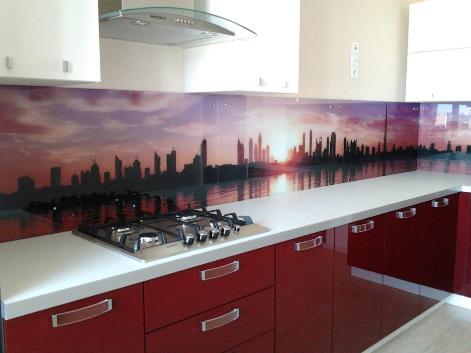 Фартук разноцветные кирпичики