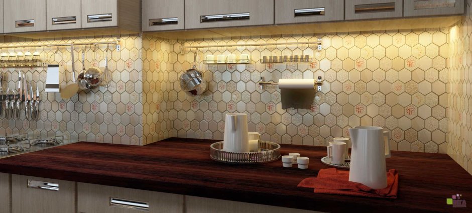 Современный фартук для кухни