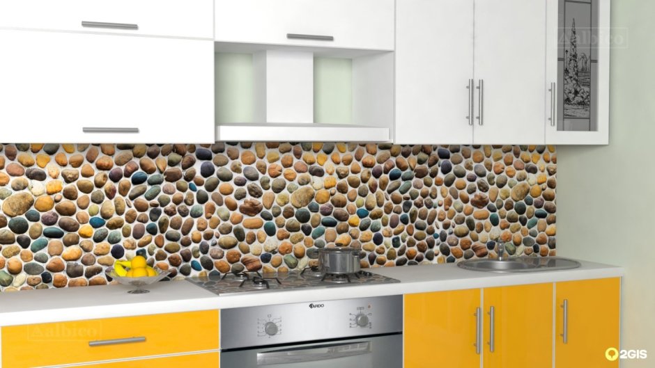 Виниловый фартук для кухни