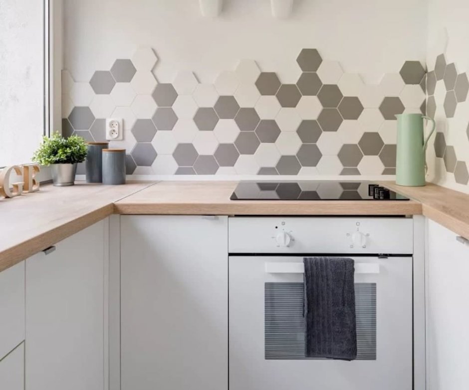 Фартук для кухни из стекла