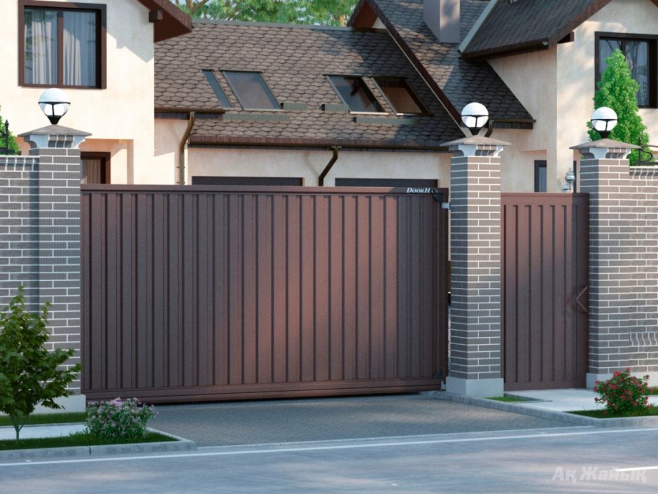 Откатные ворота Дорхан революшен