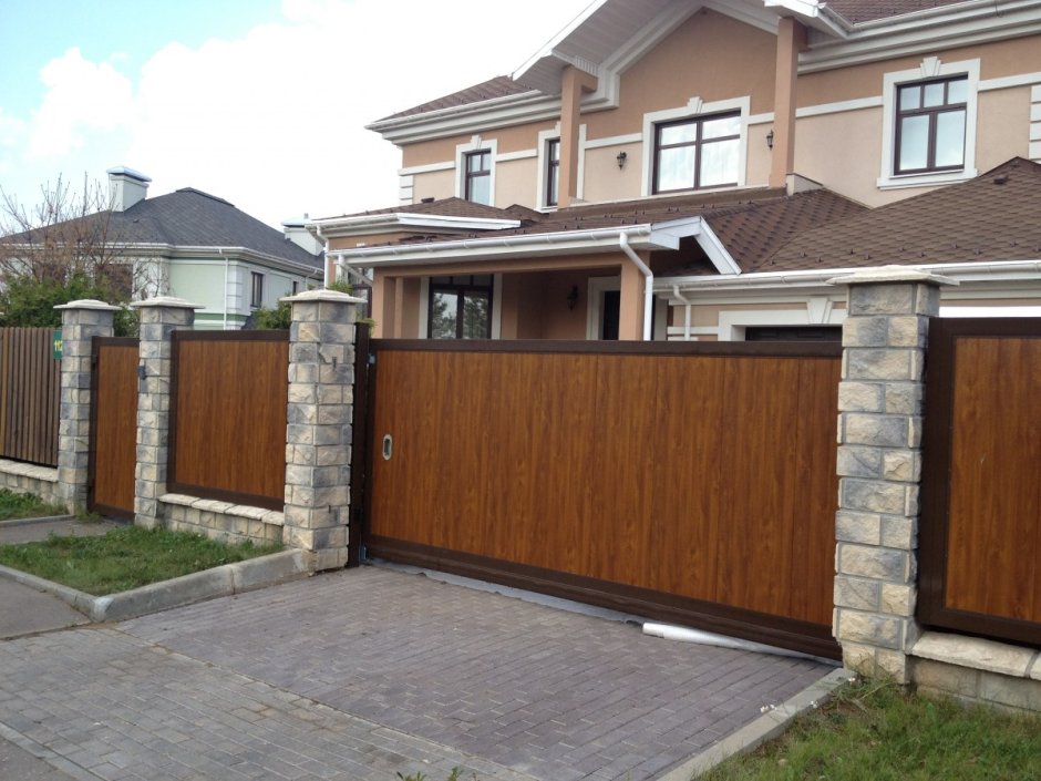 Ворота откатные Модерн