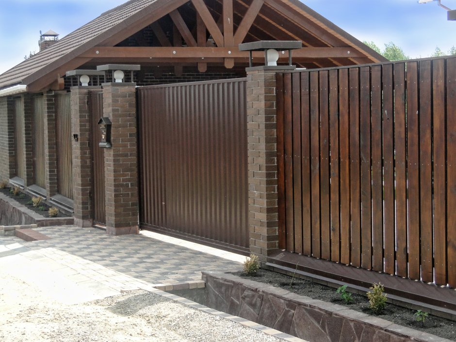 Откатные ворота жалюзи Гранд лайн