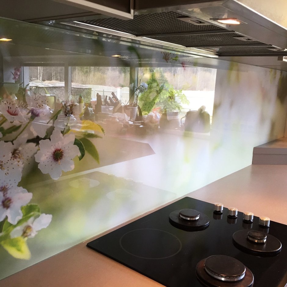 Стеклянная панель для кухни