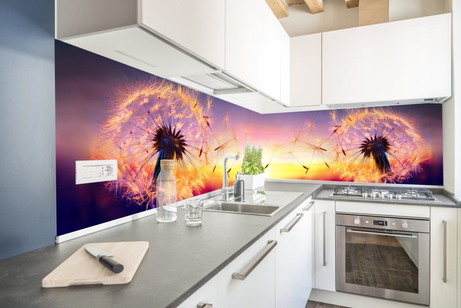 Стеновая панель стекло