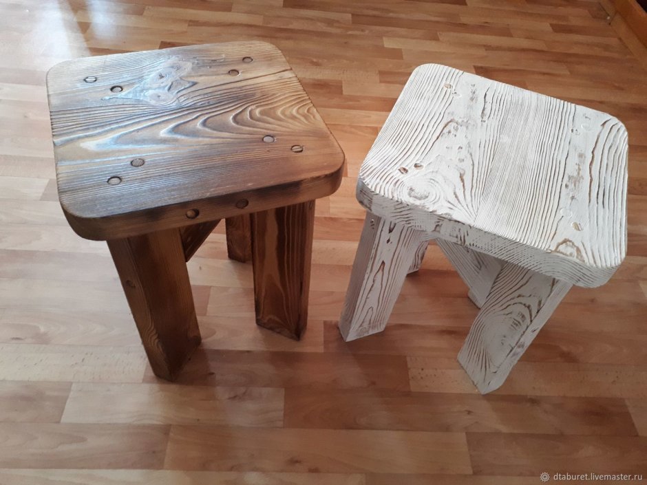 Браширование табурета