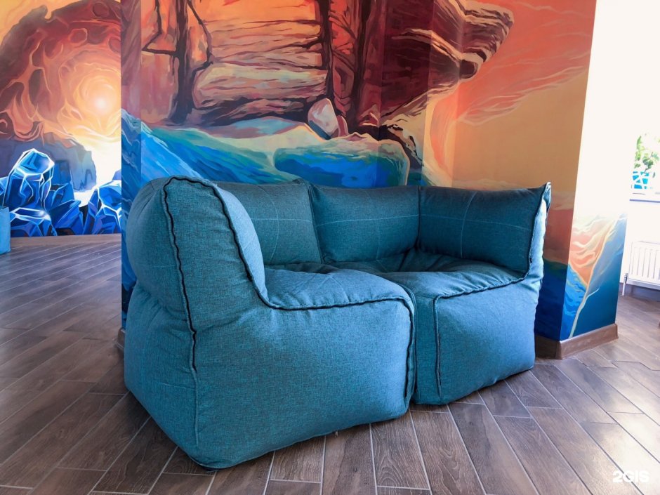 Бескаркасный диван куб