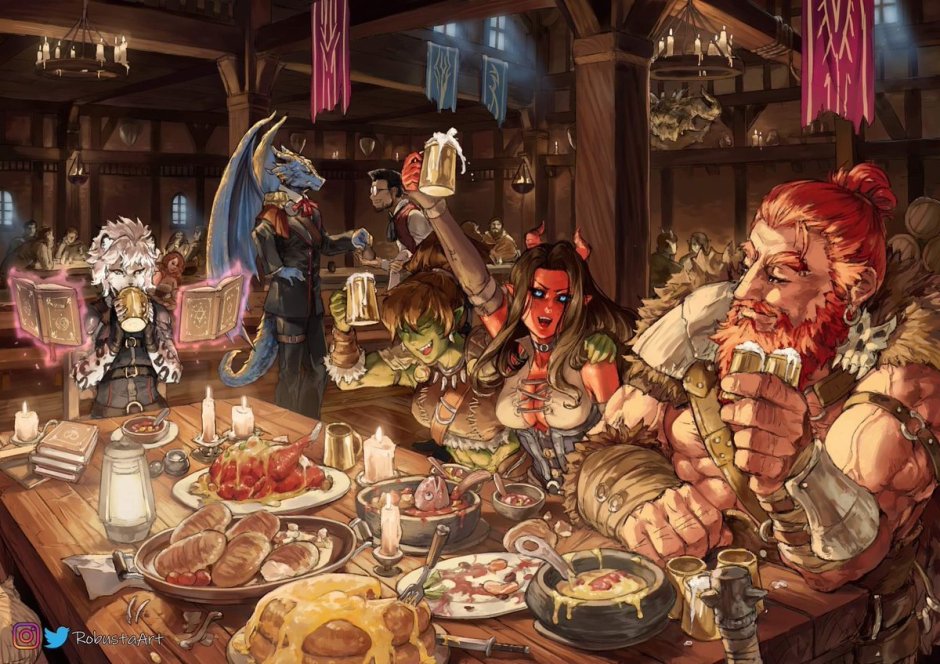 Таверна ДНД арт