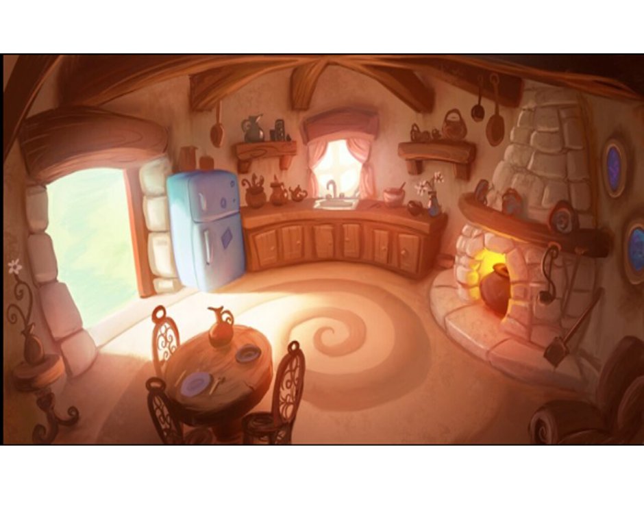 Интерьер дома из мультиков