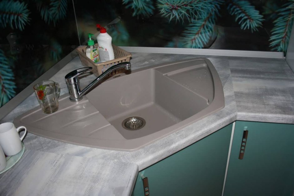 Угловая раковина на кухню икеа