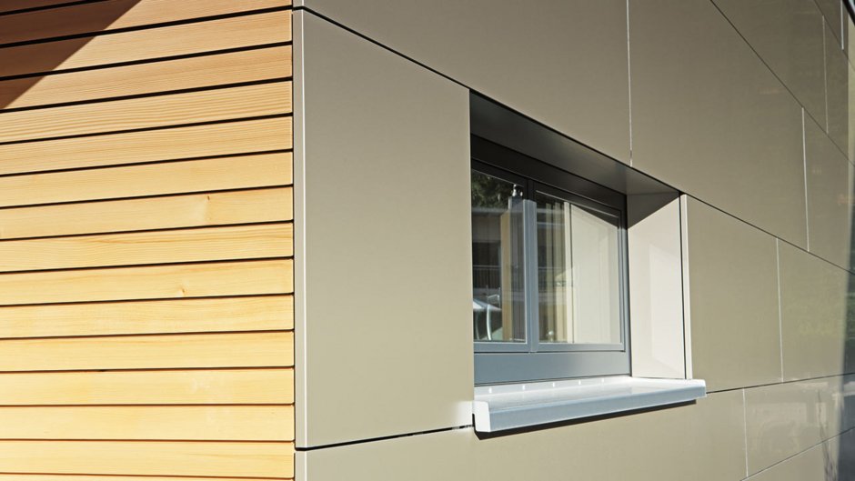 Фасад хайтек фиброцементный сайдинг