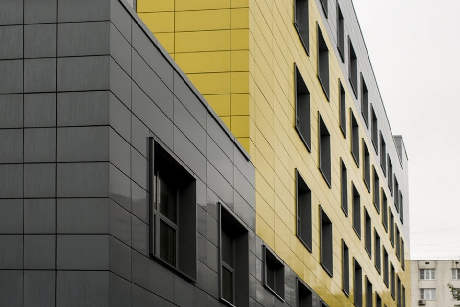 Фасад композит металлокассеты