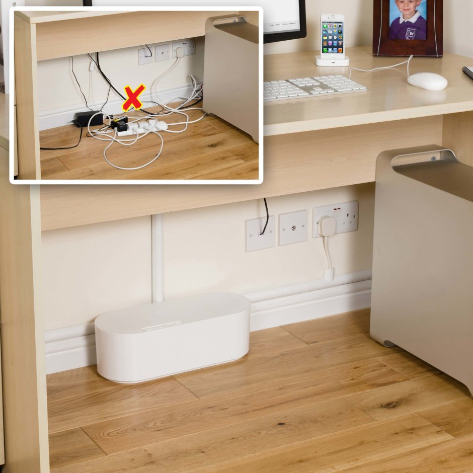 Розетки под компьютерный стол