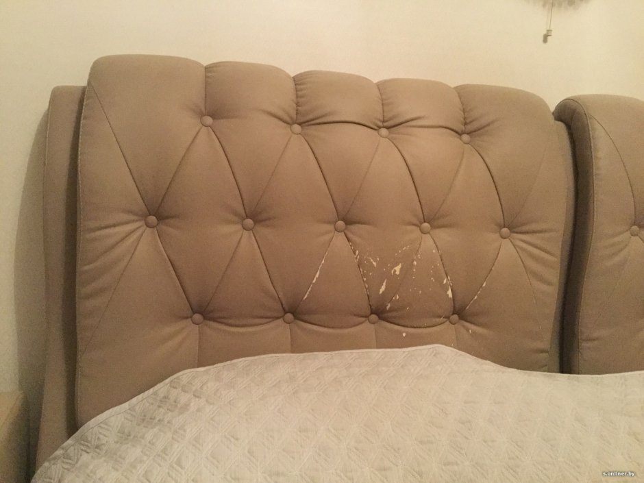 Кровать Элизабет каретная стяжка белая