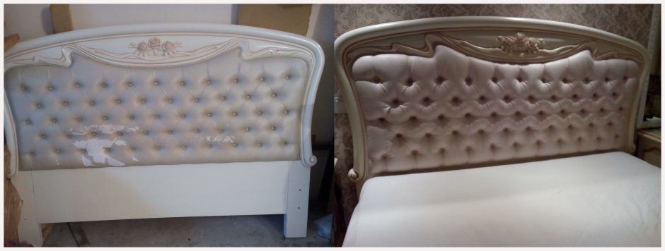 Кровать с фигурным изголовьем